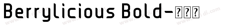 Berrylicious Bold字体转换